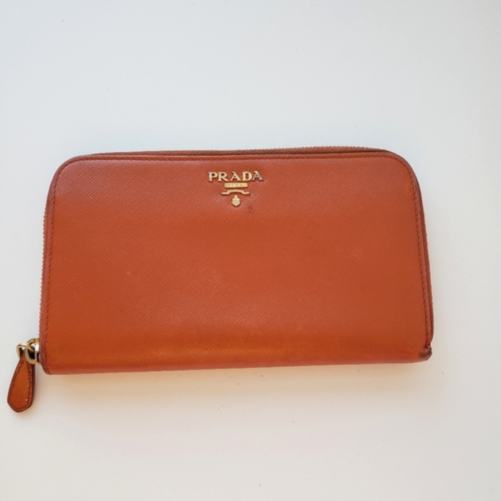Authentic Prada Large Saffiano Leather Wallet